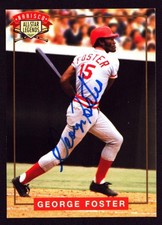 GEORGE FOSTER 1994 Nabisco All Star Legends AUTOGRAPH Signed REDS AUTO SP