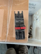 FPE Federal Pacific 30 Amp 2 Pole NC230 Stab-Lok Breaker Mini THIN NC red handle