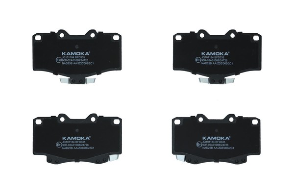 Kamoka Bremsbelagsatz Scheibenbremse JQ101184 FüR Vw Toyota Land Taro Cruiser 90-image