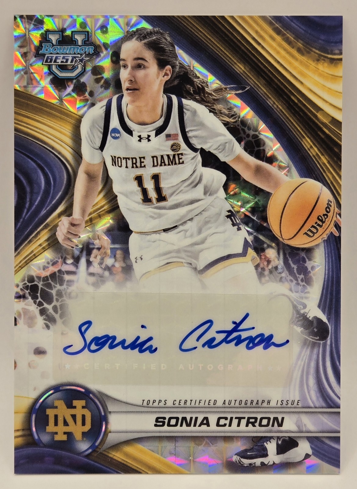 2024-25 Bowman U Best of Geometric Refractor Sonia Citron #B24-SC Auto
