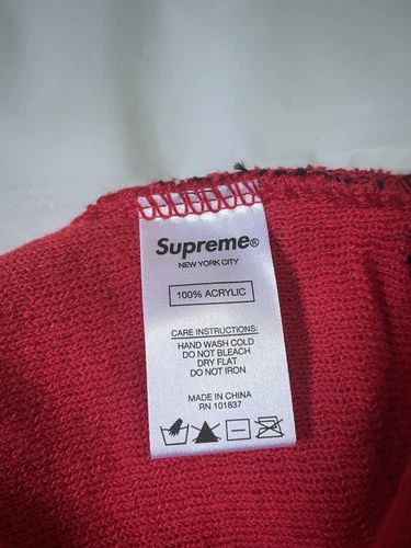Bonnet Supreme Big Logo (F/W20)   FW20BN9 PLAID rouge