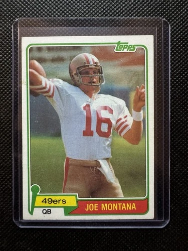 1981 Topps #216 Joe Montana Rookie RC 49ers HOF GOAT 49ers