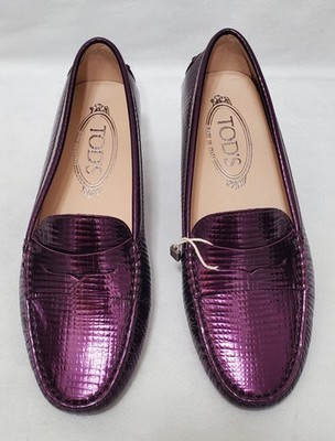 Tods’s Purple Leather Driving Loafers NWOB TOD main image 3
