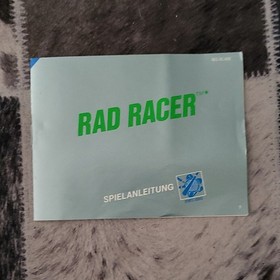 NES Rad Racer Spielpackung, Spielanleitung und 3D Brille