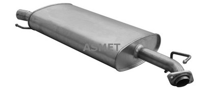 ASMET Mittelschalldämpfer Schalldämpfer für Toyota RAV 4 III _A3_ 2.2 D 4WD