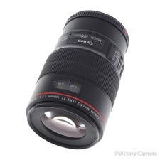 Canon EOS EF 100mm f2.8 L IS USM 1:1 Macro Prime Lens MINT-
