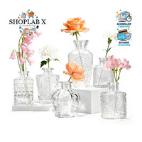 Blumenvase Set 6 StüCk Kleine Vasen Vintage Design Tischdeko Hochzeit Party Deko