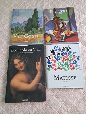 Lot of 4 Taschen HC Art Books: Van Gogh, Matisse, Leonardo da Vinci, Picasso