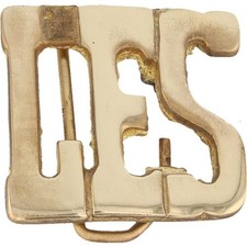 New Brass Les Lester Name Old School Hippie Hippy 80s NOS Vintage Belt Buckle