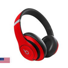 MightySkins Skin Compatible with Beats Studio Pro - Solid Red  Protective, Dura
