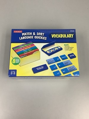 NEW! Lakeshore Vocabulary Match & Sort Language Quickies Game Grades 2-3~Sealed