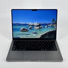 MacBook Pro 14 Space Gray 2021 M1 Max 10-Core CPU 32-Core GPU 64GB 8TB Good