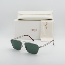 Fred FG40042U 16N Shiny Palladium/Grey 62-13-150 Sunglasses New Authentic