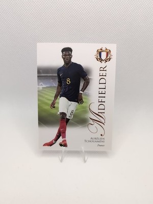 Futera Unique Fußball 2023 Nr. 57 Aurelien Tchouameni Mittelfeld Frankreich 04/62