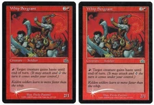 Whip Sergeant x2 2x 2000 Prophecy FOIL Red Uncommon Creature MTG NM AZ1