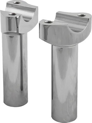 HD Chrome Forged Straight 1 Handlebar Risers 4.5 Rise FL V Twin 41-48