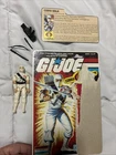 100% Complete 1984 Storm Shadow v1 Cobra Ninja Figure Card G.I. GI Joe 3.75 ARAH