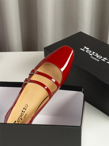 Repetto French Retro Ballet Shoes Women Flat Patent Leather Mary Jane Shoes - Picture 12 of 16