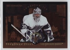 1996-97 Donruss Canadian Ice Les Gardiens Promo /1500 Stephane Fiset #5 4gd