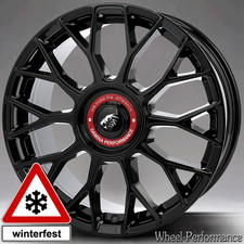 19 Zoll DX10 Alufelgen 8,5x19 5x108 ET45 in schwarz-rot für Volvo