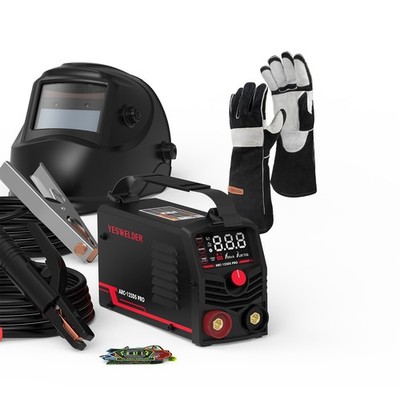 Stick Welder 125A ARC Welding 110V Portable Welder With Helmet&Welding Gloves