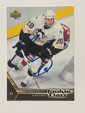 Pittsburgh Penguins RYAN WHITNEY Signed Card