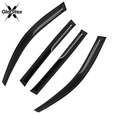 Fits 2008-2013 Toyota Highlander Jdm Mugen Tape-on Window Visors Rain Deflector