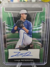 2025 Leaf Metal Baseball Liam Peterson Auto RC Green 6/7 #BA-LP1