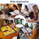 WeChef 30 Pack Restaurant Menu Cover 8.5x11" Triple Fold 6 View  Double Stitch — photo 3