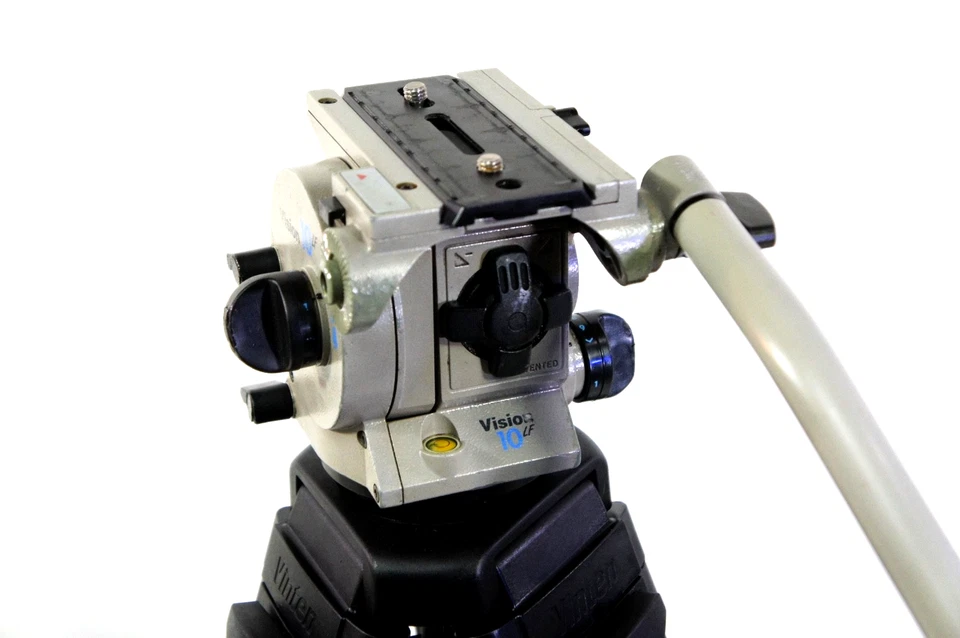 VINTEN VISION 10 LF PANBAR PLT TDKN MIDSPR CARBON 2D TRIPOD BAG SERVICED 37.5Lbs - Image 3 of 4