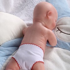 17.7" Newborn Girl Reborn Baby Full Body Silicone Doll US