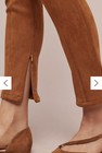 Anthropologie Faux Suede Leggings Women's 28 Euc brown skinny classy  — photo 8