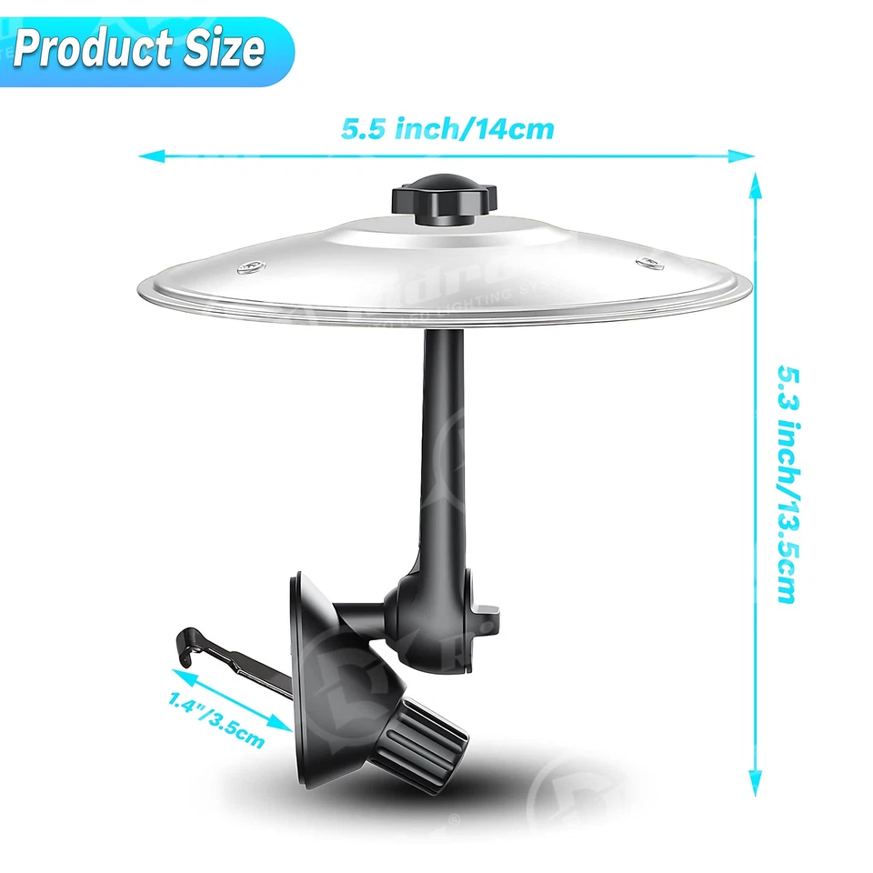 Platillo de choque automovilístico tambor principiante bateristas práctica de ventilación de aire para automóvil platillo diversión para conducir Foto 4 de 4