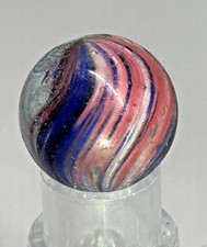 Antique German Handmade Onionskin Shrunken Marble 3/4" Mint- O27