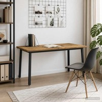 Quadratischer Esstisch 160 X 80 X 75 Cm Massivholz Akazie Weiß