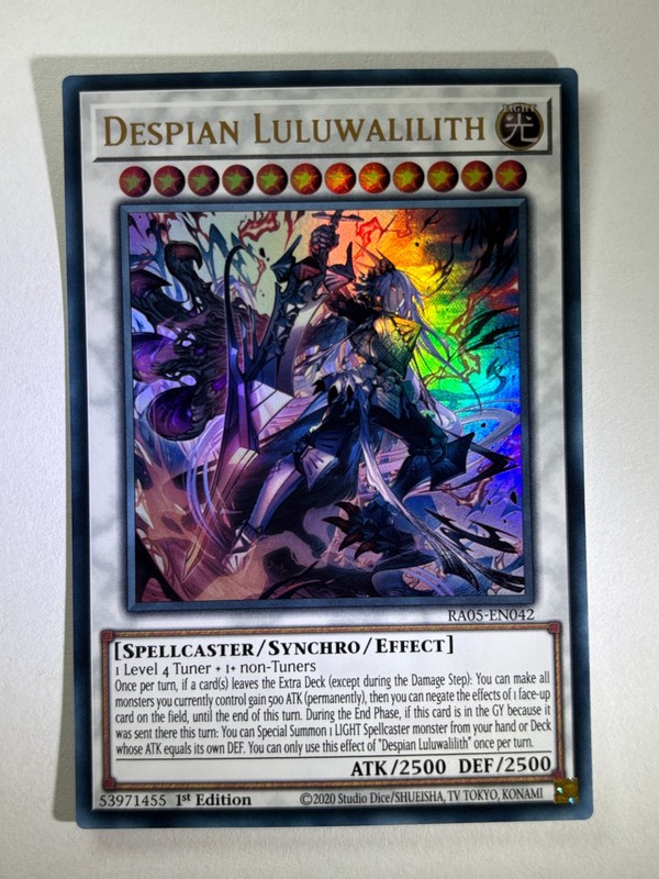 Despian Luluwalilith RA05-EN042 Ultra Rare 1st Edition YuGiOh Card NM