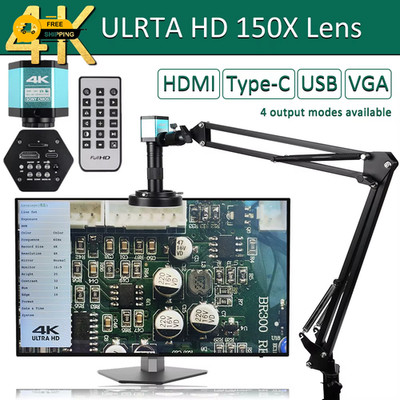 4K Mikroskop 48MP Digitalmikroskop für Elektronik USB Industriekameras HDM