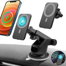 360° Adjustable Car Wireless Charger Vent Mount Holder Angle For Phones 15 14