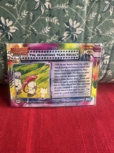 1998 Topps Pokemon Movie Mewtwo Strikes Back #12 The Nefarious Team Rocket Holo - Photo 2 sur 2