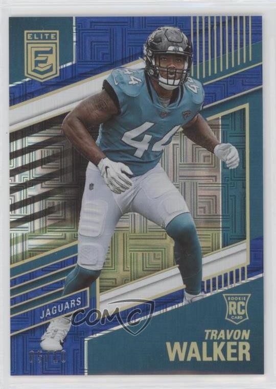 2022 Panini Donruss Elite Rookies Blue 5/10 Travon Walker #151 Rookie RC gp1
