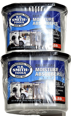 #ad 2 Pack H.B. Smith Tools Charcoal Moisture Absorbers Odor Eliminator 9.88oz $21.99