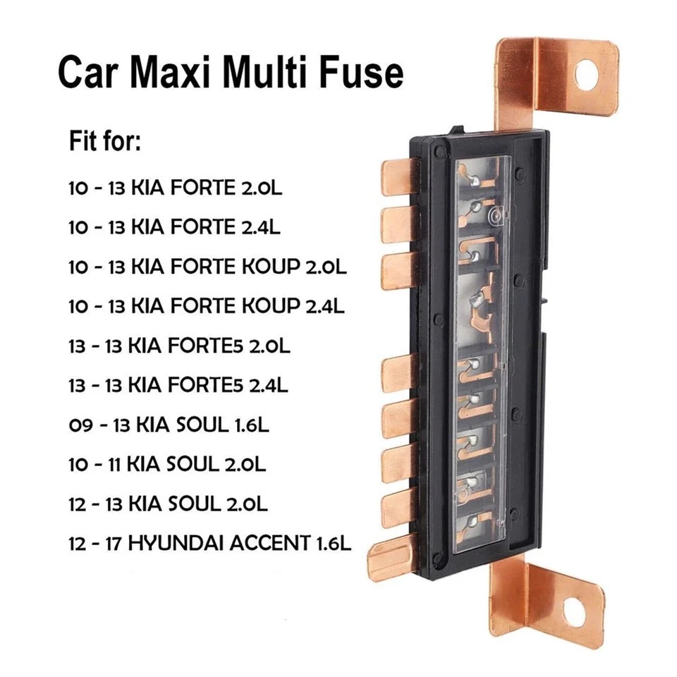 Multi fusible compatible con 09-13 Kia Soul Forte 2012-2017 Hyundai Accent 18790-01031 Foto 4 de 4