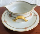Theodore Haviland Limoges “The Hanoi” Gravy Boat Schleiger 1072 with Underplate — photo 4