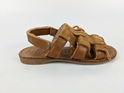 Step2wo hellbraune Leder Sandalen UK 10 EU 28 NEU