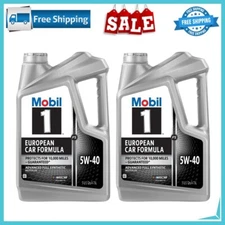 2 Packs Mobil 1 FS European Car Formula Full Synthetic Motor Oil 5W-40, 5 Quart