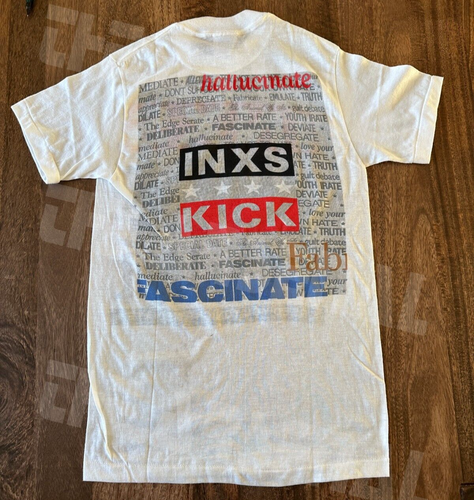 VINTAGE 1987/88 INXS Need You Tonight/Mediate Concert T-Shirt - Size S - Unworn - Picture 4 of 4