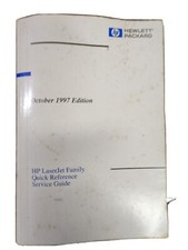 HEWLETT PACKARD - LASERJET FAMILY QUICK REFERENCE SERVICE GUIDE - OCT 1997