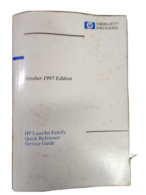 HEWLETT PACKARD - LASERJET FAMILY QUICK REFERENCE SERVICE GUIDE - OCT ...