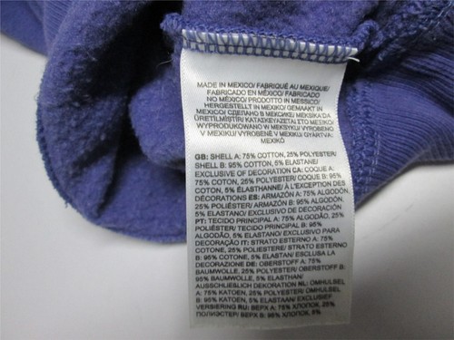 The North Face Youth Girls Size M Sweatshirt Violet Cotton Blend Logo Print - Picture 5 of 6
