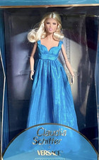 Barbie Signature-Supermodel Claudia Schiffer In Beautiful Blue Versace Dress 💙